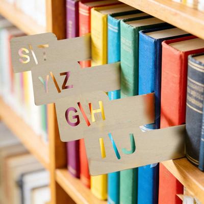 13/26Pcs Wooden Vinyl Record Divider A To Z Alphabetical DVD Record Guide Organization Tool Separator Holder Vinyl Record