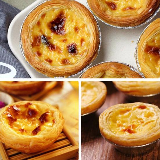 10Pcs Aluminum Alloy Non-stick Egg Tart Mold Cupcake Muffin Cookie Baking Mould