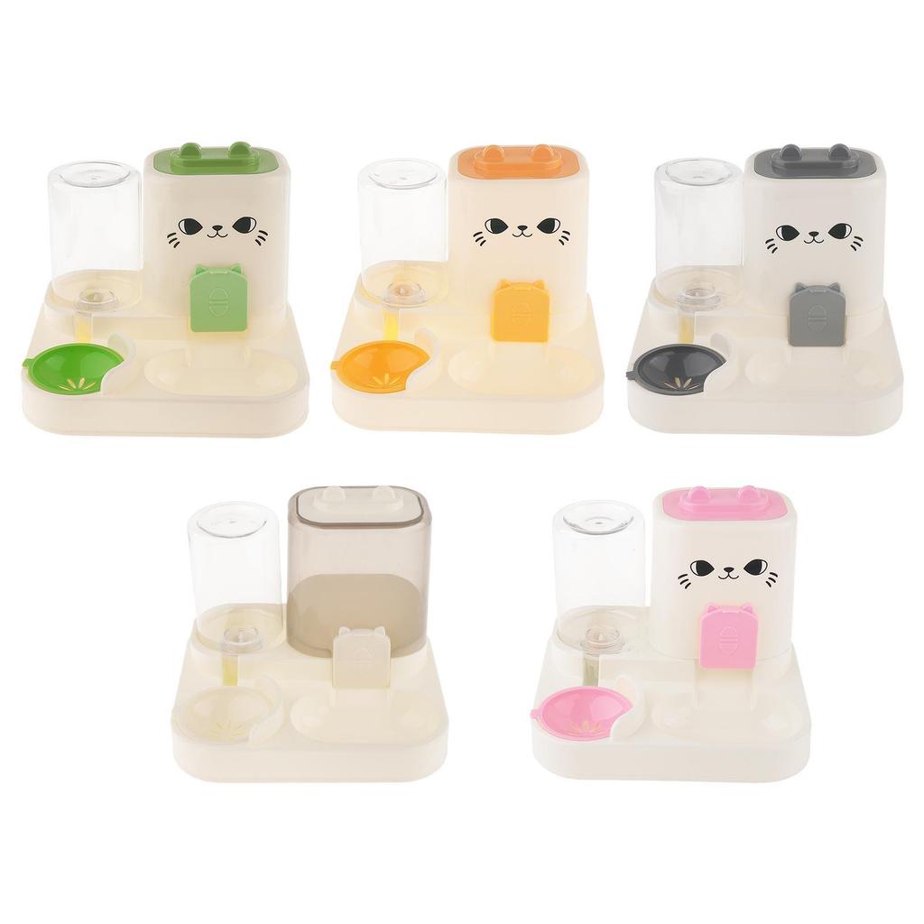 Automatic Pet Feeder Food Container Multifunction Convenient Detachable Compact Household Cats Feeder for Puppy Kitten Dogs