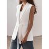 Spring New French Style Commuting Elegant Easy Matching Waisted Slim Looking Lapel Tied Suit Vest 2753040