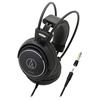 Audio-Technica ATH-AVC500 Wired Headphones, 3m Cable, 6.3mm Standard/3.5mm Mini Connection, Black