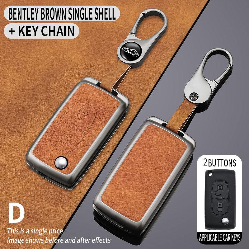 Compatible Key Case for Citroen Sega Triumph 2012-2016 - Folding Shell & Buckle