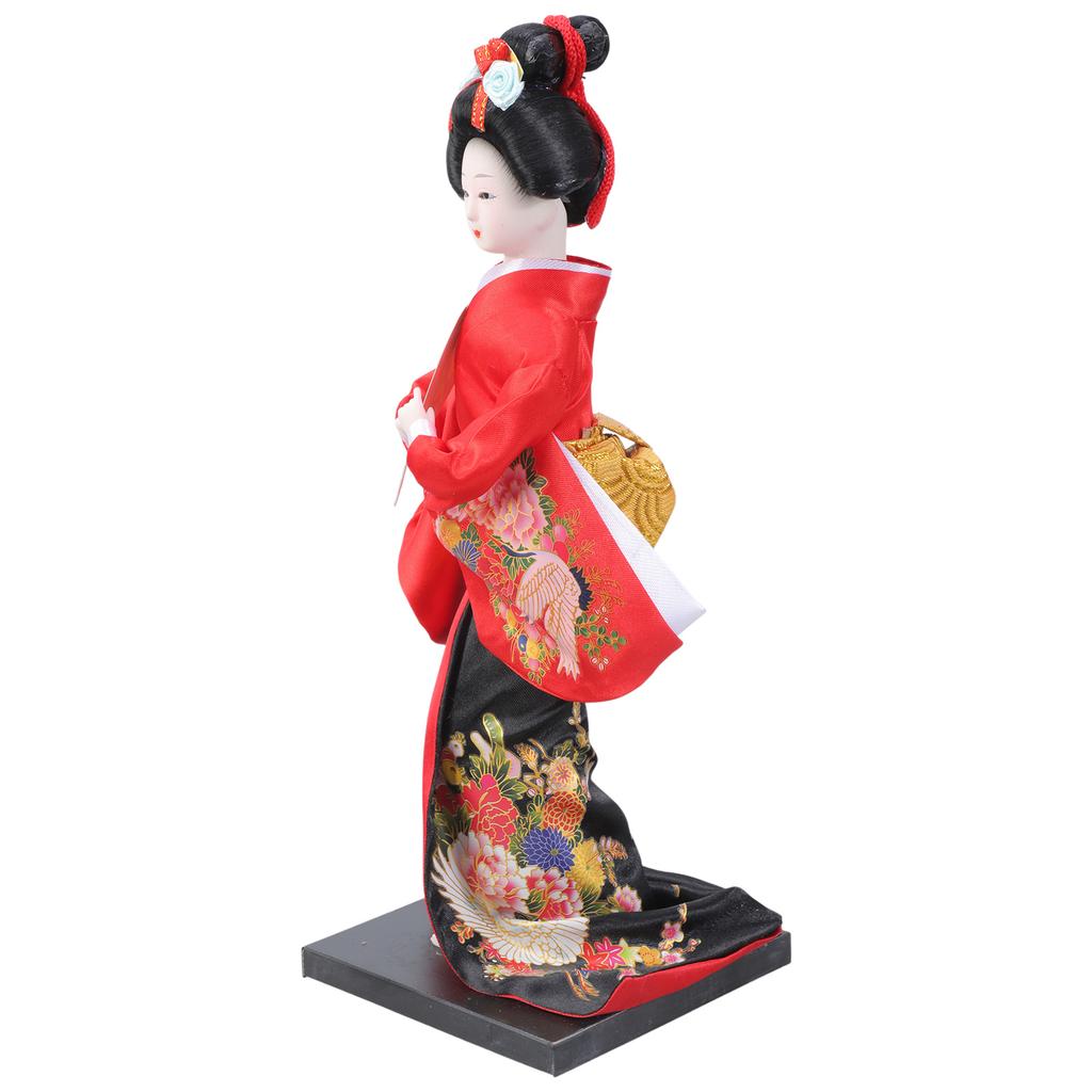 Handcrafts Geisha Kimono Dolls Tabletop Display Figurine Ornament for Japanese Themed Restaurants or Home Decors Gift