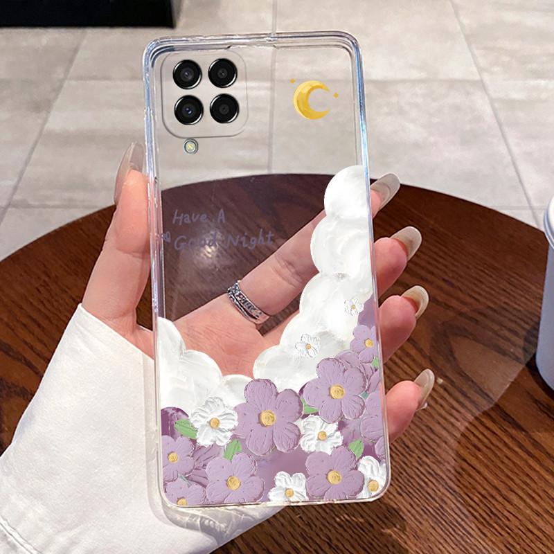 Casing For Samsung M33 5G Case M336B Aesthetic Fashion Cute Cat Transparent Bumper Cover For Samsung Galaxy M33 M53 Phone Case