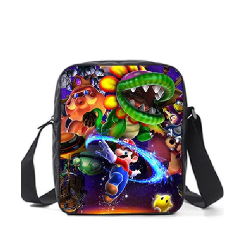 New Arrival Mario Cartoon Backpack For Elementary And Middle School Students Lunch Bag And Pencil Case Included