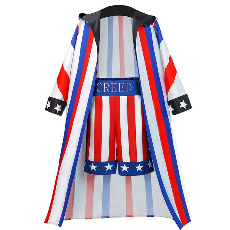 Adonis Creed Inspiriertes Kostümset für Halloween und Bühnenauftritte Hochwertiges Polyestermaterial
