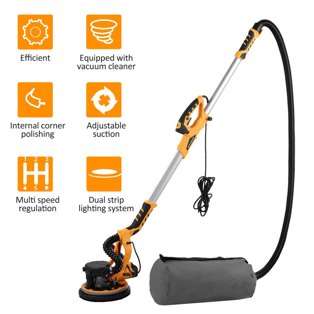 1800RPM Automatic Dust Absorption Electric Giraffe Drywall Sander High Efficiency Dustless Putty Wall Sanding Machine