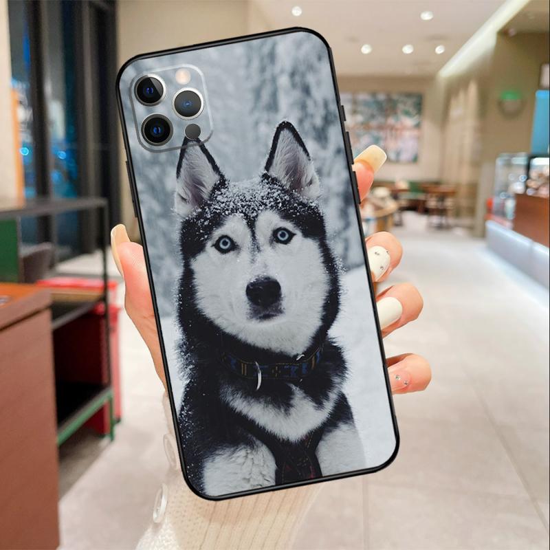 Animal Wolf Dog Husky Phone Case For iPhone 17 16 15 14 13 11 12 Pro Max mini 16 Plus 16e 17 Air Protective Cover