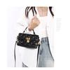 IELGY Niche Fashion Diamond Chain Bag Texture Portable Small Square Bag