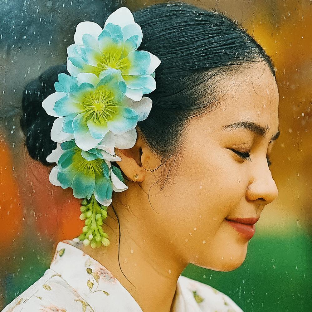 Thailand Bohemian Hairpin Ethnic Style Wedding Bride Accessories Headwear Flower Hair Comb  Female