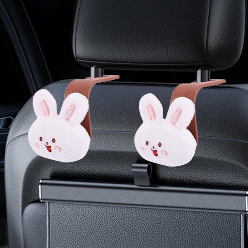 Car Seat Back Storage Hook Cute Bear Car Headrest Hook Car Coat Hanger Car Seat Organizer Hooks Concealed Car Hangers For Sedans
