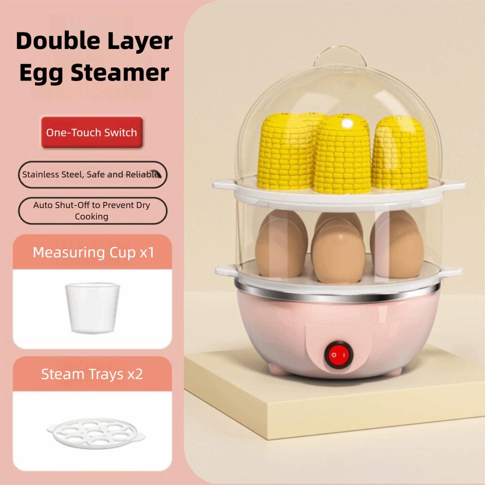220V Egg Cooker Ready-To-Eat Mini Breakfast Machine New Electric Egg Boiler  Cooking