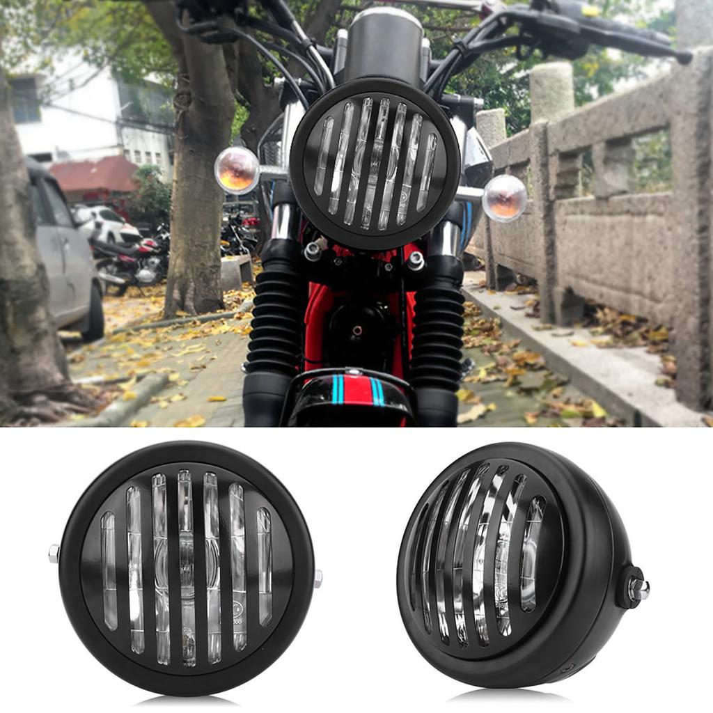 6.3 Inch Vintage Motorcycle Headlight Headlamp Grill for