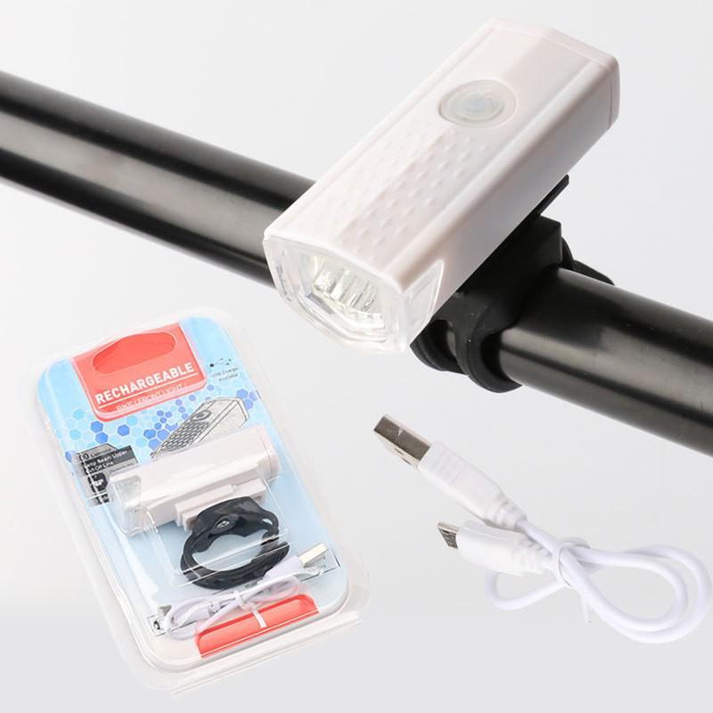 USB Rechargeable LED Bike Headlight - High Brightness for Night Riding