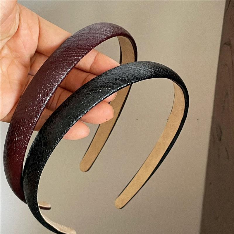 2pc Good Quality PU Headband Minimalist and Versatile Advanced Hair Bands Women Girls Hair Accessories