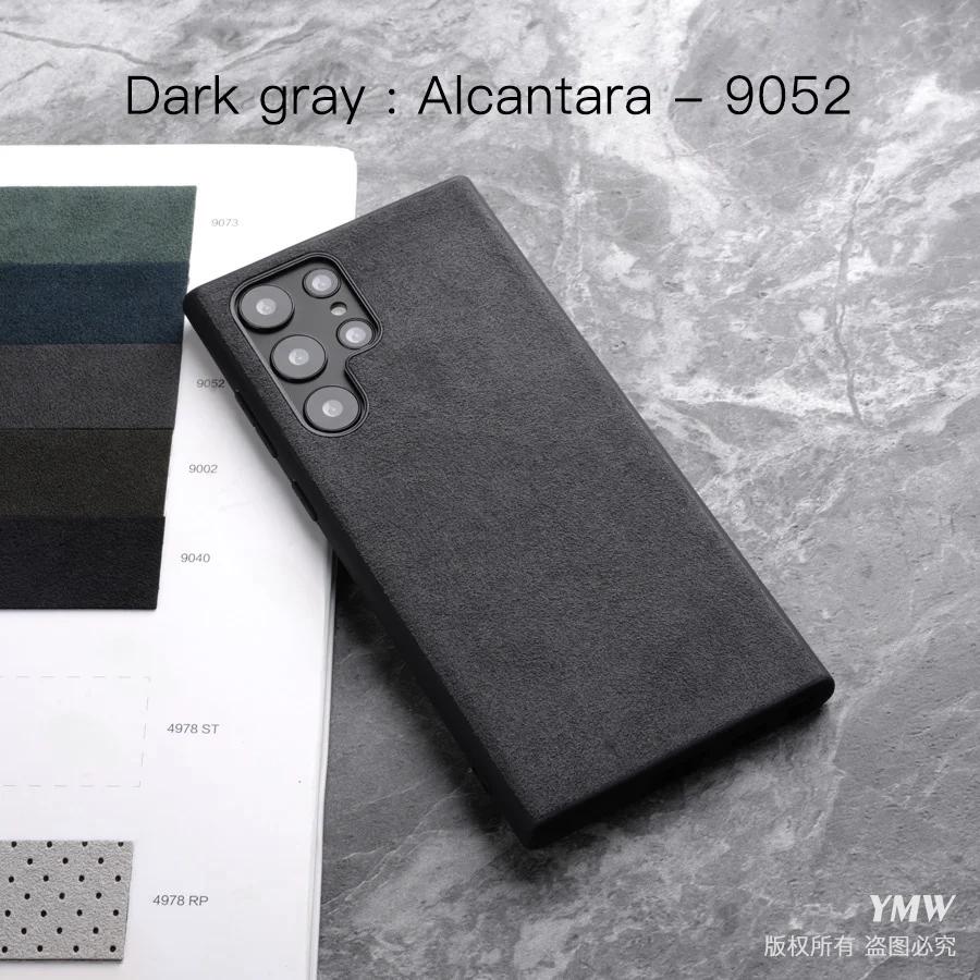 Luxury Alcantara Phone Case for Samsung Galaxy S25 Ultra S24 S23 Plus S22 S21 S20 FE Note10 Note 20 Business Suede Leather Case