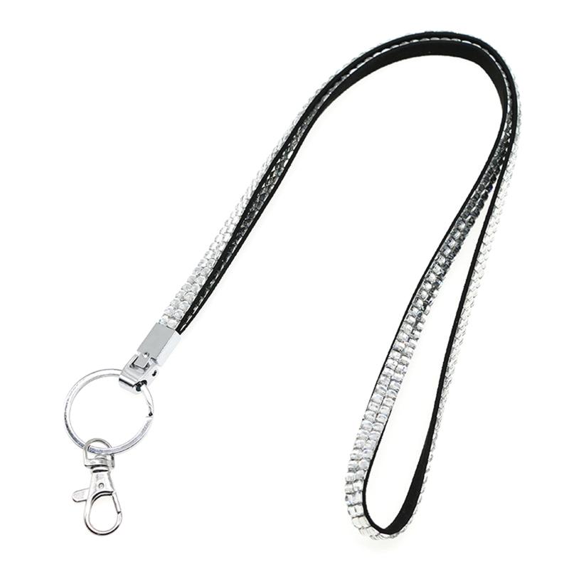 Strong Rhinestone Card Holder Lanyard with Advanced Tensile Durability for School Events and Office Staff