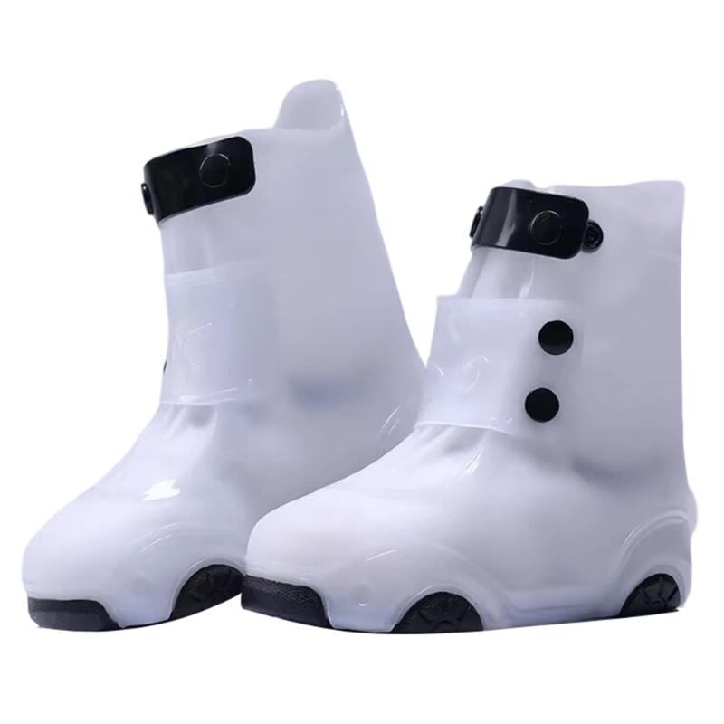 Children Rain Shoe Cover Waterproof Rainproof PVC Galoshes Anti Slip Rain Boot Covers For Toddler Kid Outdoor Activity