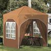 Pop Up Party Tent 192 X 192 X 245 Cm Beige