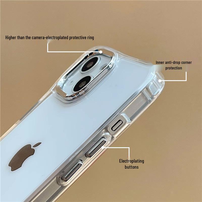Compatible Transparent Soft Shell for Apple iPhone 14 Pro, 15, XR - Anti-Drop, Simple Design
