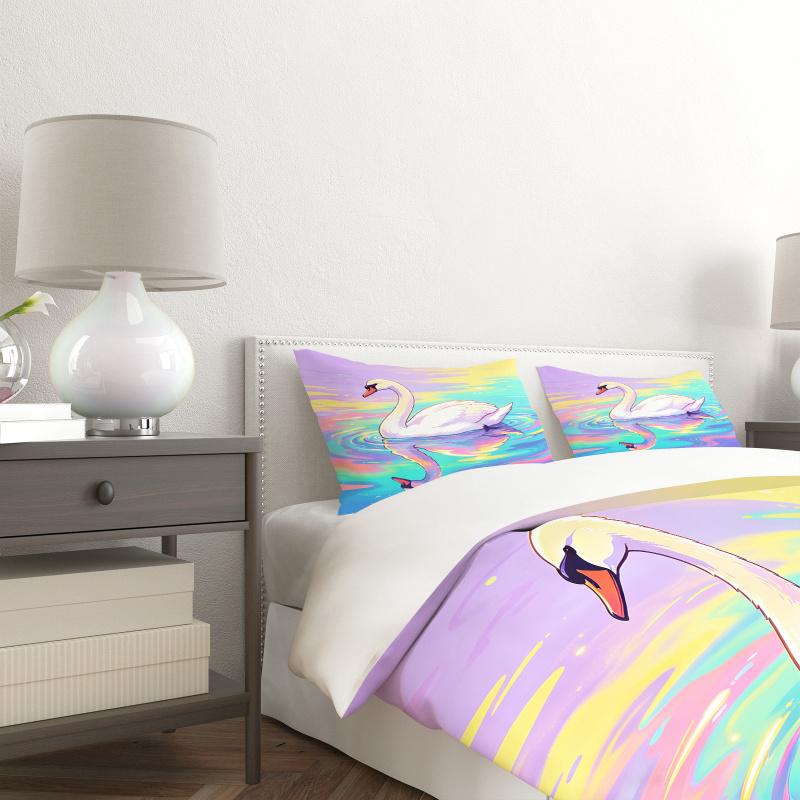 Rainbow Liquid Water Animal Print Duvet Cover Set Comforter Cover Bedding Set No Filler Vibrant Adult Bedroom Digital Decor