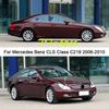 Car TPU/Glossy Mirror Pillar Post Cover Stickers Accessories 4PCS For Mercedes Benz CLS Class C219 2006 2007 2008 2009 2010