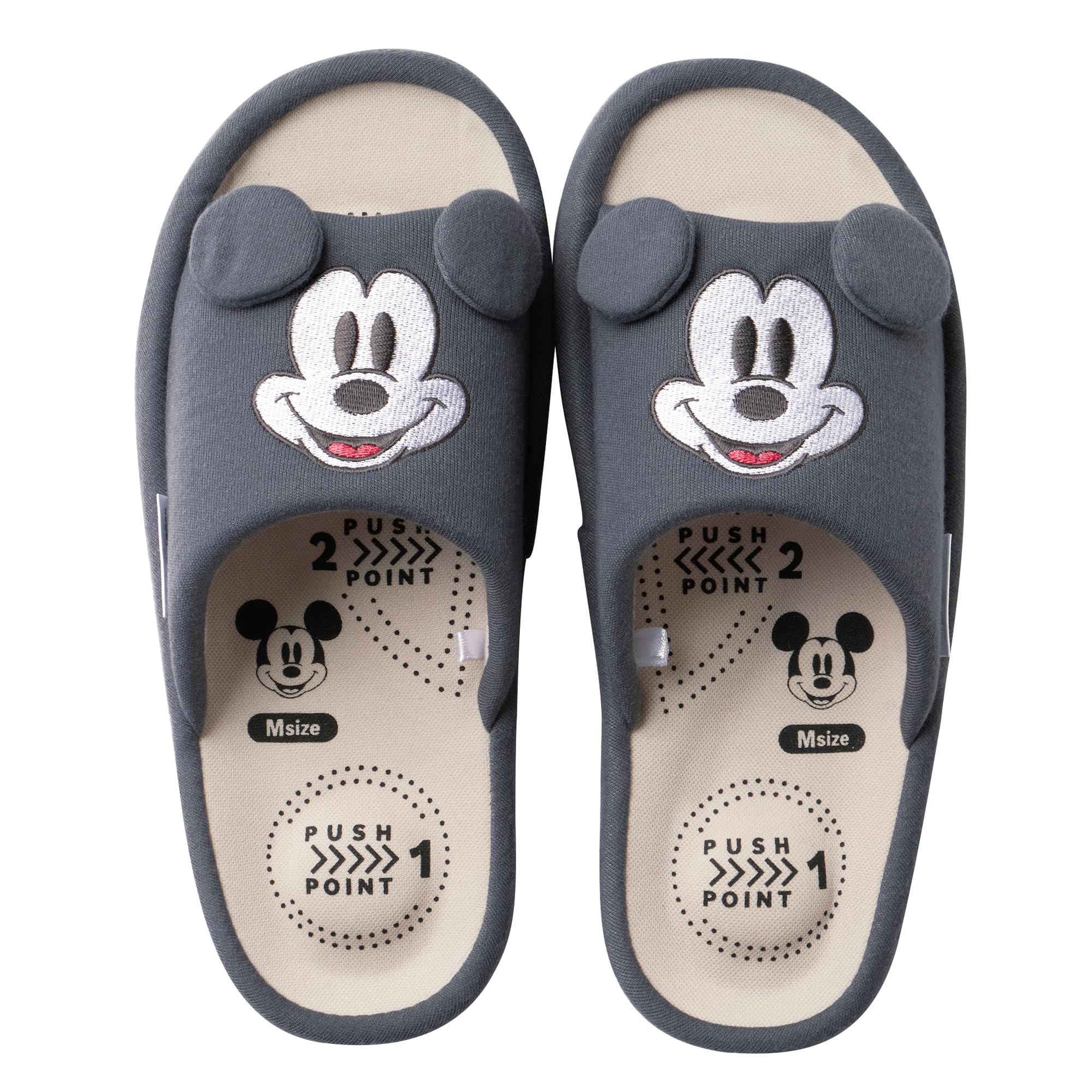 

Slippers Disney Lila Care Comfort Gray M [Nippon Slippers]