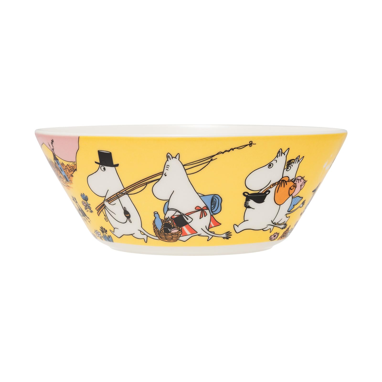 

[Officially Imported] Moomin Arabia Bowl/Plate, 15cm, Classic Family Time, Moomin Tableware, Arabia, 1076288