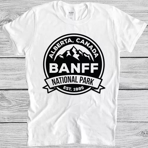 

Banff National Park Alberta Canada Retro Funny Meme Gift Tee T Shirt M1216 S