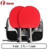 KOKUTAKU ITTF Approved Professional 4/5/6 Star Ping Pong Racket Carbon Table Tennis Racket Bat Paddle Set Pimples In Rubber with Bag