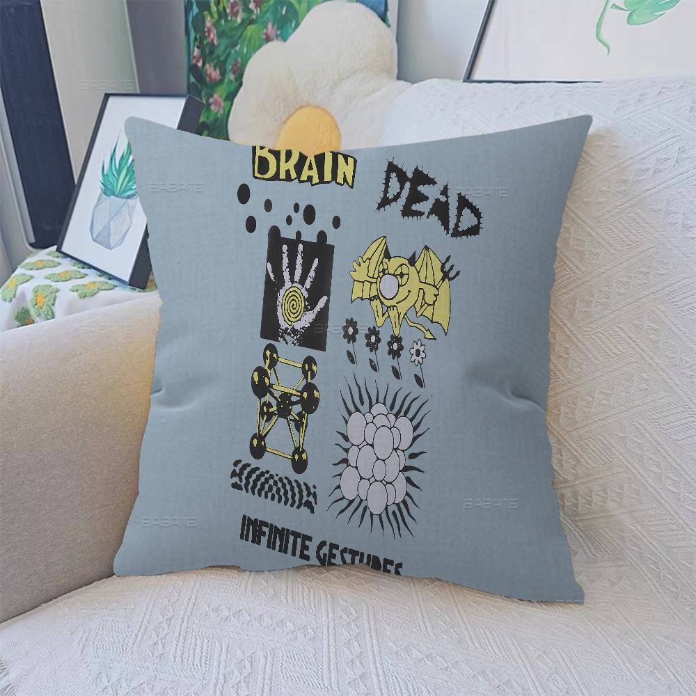 

Brains-Dead-logo 45*45cm Cushion Cover Pillow Cover Decor Pillowcase Home Pillowcase for Couch Pillow 12x12Inch