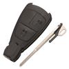 Jingyuqin 2/3 Knops Oude Stijl Afstandsbediening Auto Sleutel Behuizing Voor Benz Mercedes C180 1998-2004 W202 Smart Key Fob Cover Behuizing Met Sleutelblad
