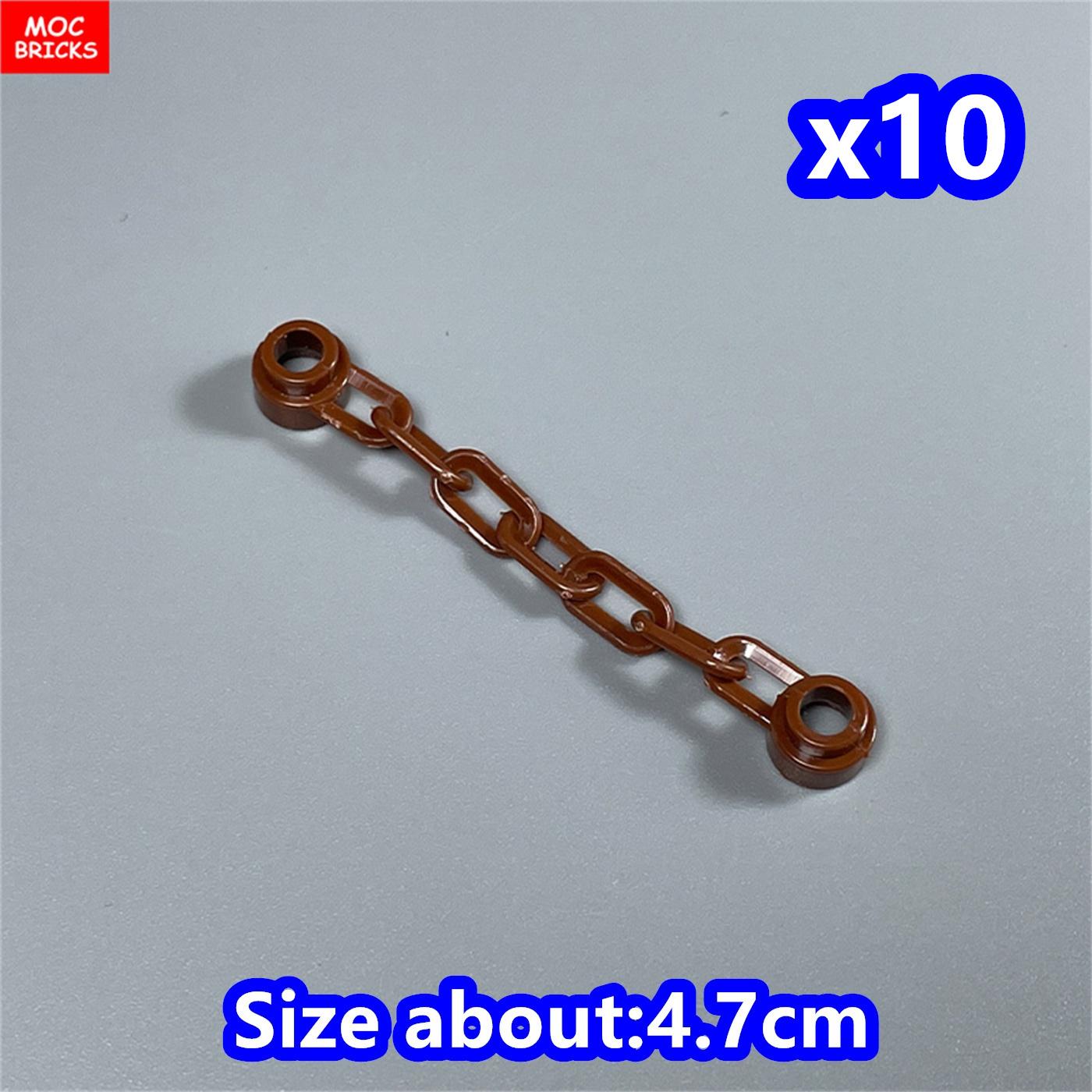 

10pc MOC Bricks Climbing String Rope 14210 63141 Chain Links 30104 4cm Figure Building Blocks Toys For Children Xmas Gift