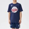 Nike Mlb Kids T-Shirt Collaboration Brand Logo Letter Print Round Neck Pullover Comfortable Casual Sports Short Sleeve Minnesota Twins HM3814-410