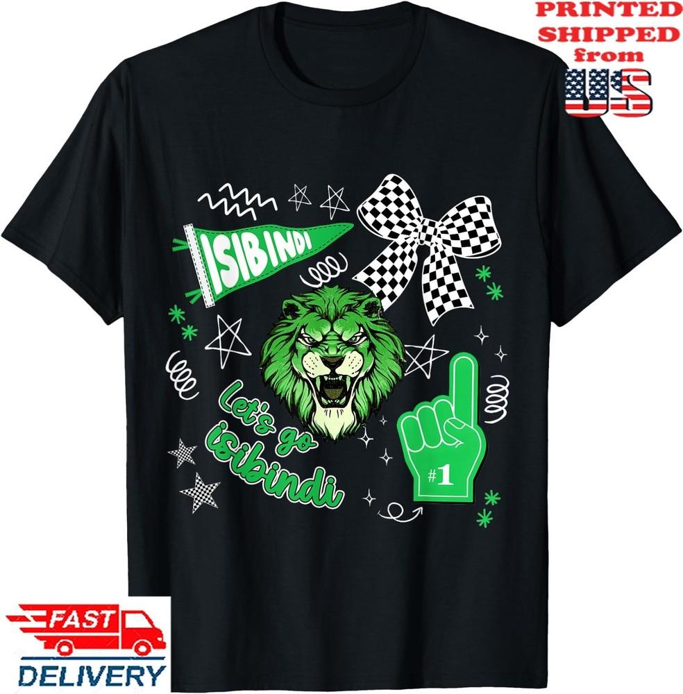 Пойдем Isibindi Ретро Дух Школы Поддержки Футболка, Унисекс Футболка Унисекс Футболка M