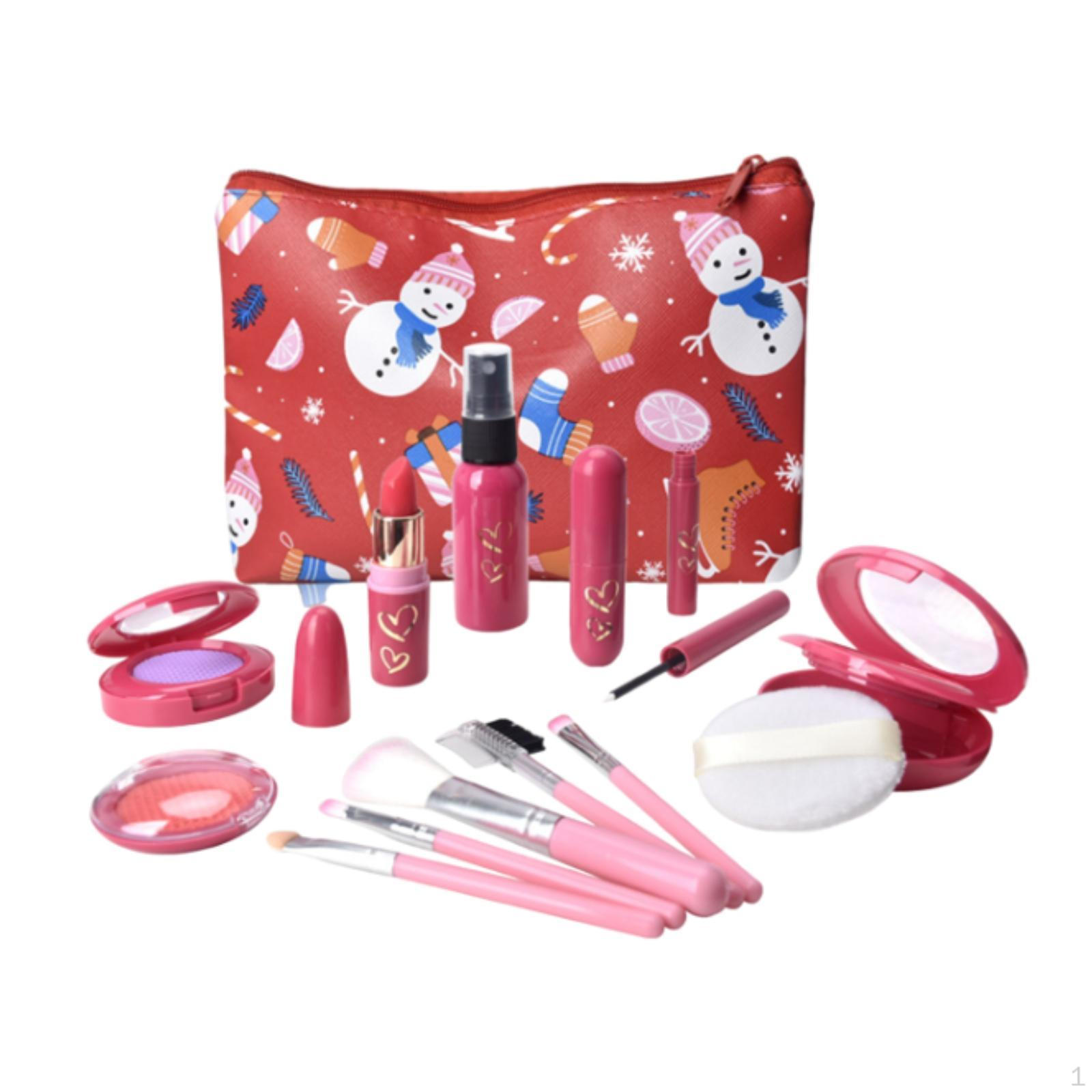 

Детский игровой набор для макияжа с косметичкой для ролевых игр 14Pcs A