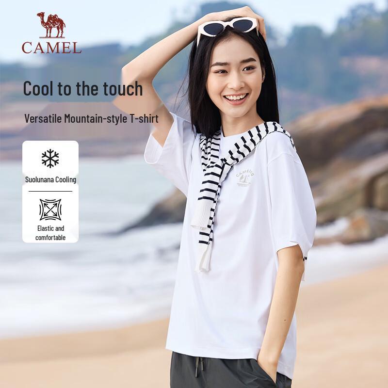 CAMEL Women s Cool-Feel Short Sleeve T-Shirt M