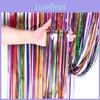 Festive 2 Meter Colorful Rainbow Streamer Curtain Perfect For Holiday And Party Decor