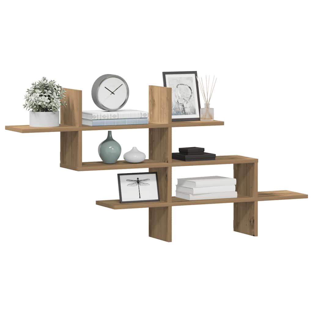 Wall Shelf Artisan Oak 124.5 X 18 X 60.5 Cm Particleboard