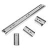 2 Pcs Drawer Slide 12in 3 Sections Ball Bearing Flexible Cabinet Drawer Sliding RailWhite