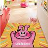 Cartoon PVC Loop Door Mat - Dirt & Wear-Resistant, Easy Clean Foot Rug for Home & Hallway