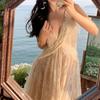 Neck Lace Suspender Dress Sexy Backless Pure Desire New Beach Vacation Dress