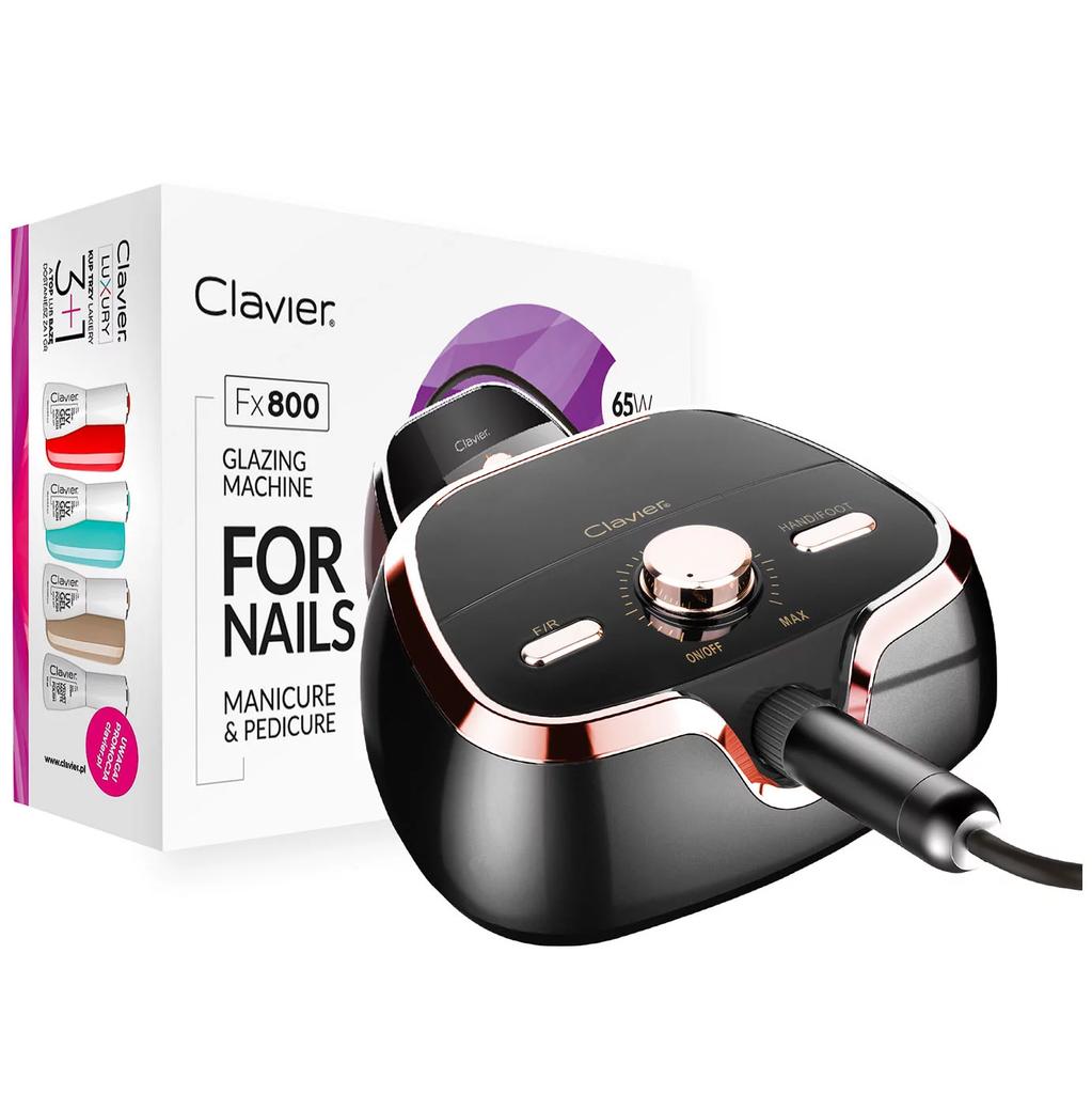Tastiera fx800 fresatrice cosmetica per unghie manicure 65w - nera