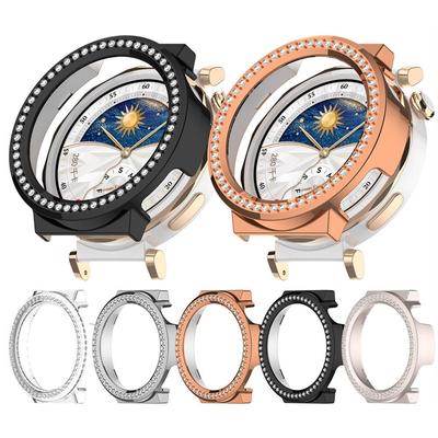 Protective Cover Case For Huawei Watch GT5 Pro 42mm PC With Inlaid Diamonds Protective Bumper Frame Shell Cases Accessories