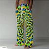 Men's 3D Abstract Pattern Printed Baggy Casual Trousers,  Elastic Drawstring Waist with Pockets, for Spring Summer Home Outdoor Vacation