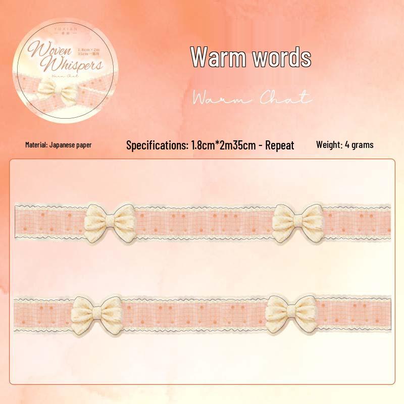 Yuxian Weishu Asymmetrical Washi Tape Set: 6 Styles for Journal Decoration & Collage DIY