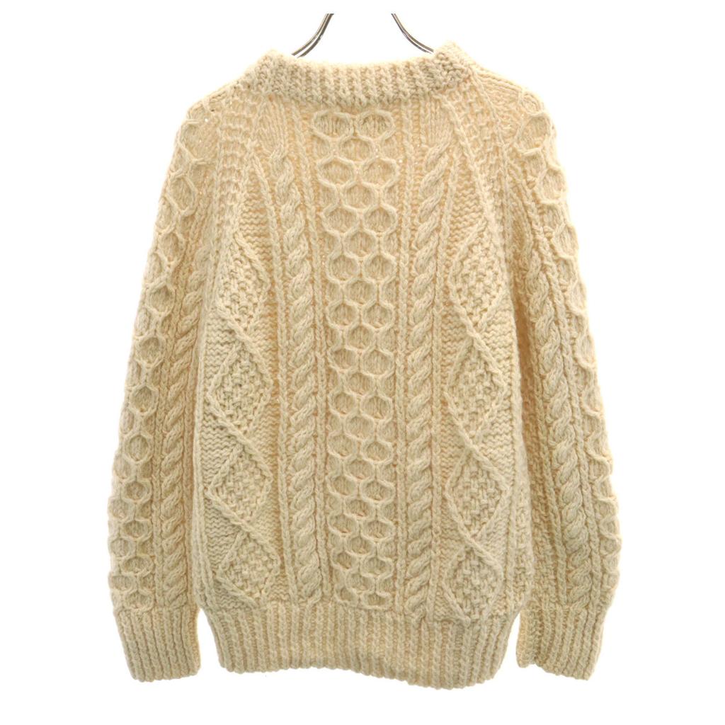 Blarney Woollen Mills 90er Made in Ireland Alter Langarm Fischerpullover Damen Gebraucht