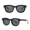 New Travel Women Girls Square Round Frame Decor Rivets Eyeglasses Fashion Kelly Sunshade Sunglasses Meta Wear Sunglasses Uv400