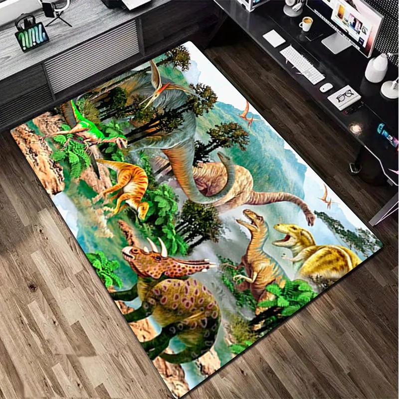 1Pc Dinosaur Rug - Home carpet Office Decorative Carpet For Living Room Bedroom Door Mat Floor Rug Computer Chair Area Rug