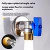 Bathroom High Flows Hot/Cold Water Shut Off Valves 1/2inch Turn Angle Stop Valves Brass Plumbing Fitting Easily To Install